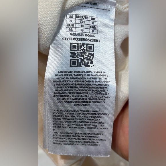 NWT Guess Danica Tan/Beige Midi Sheath Dress Halter Sleeveless Small Rayon - Picture 9 of 10